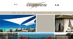 Desktop Screenshot of decarpentrie-exotique.be