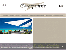 Tablet Screenshot of decarpentrie-exotique.be